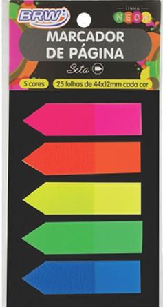 ASSINE AQUI NEON - SETA - ( MARCADOR DE PAGINA)- PCT C/12 UN - COD FL0001 - BRW