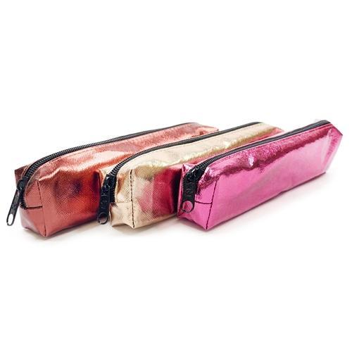 155 - ESTOJO 1 ZIPERS - METALIZADO - Pct c/ 12 UN -  WINCY