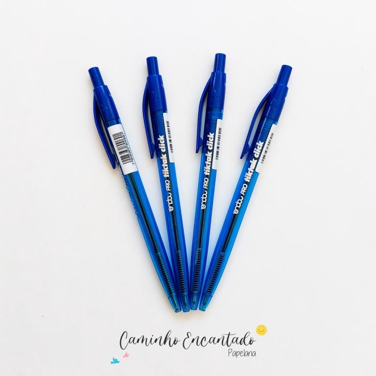 CANETA TIKTAK CLIL - 0.7MM - 4314013 - AZUL CX C/ 12 UN - ONDA
