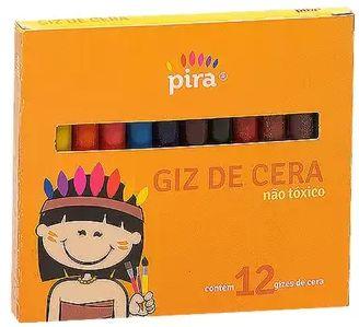 GIZ DE CERA - FINO - 12 CORES - GC-1515 - Pct C/ 12 UN  - PIRATININGA
