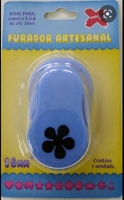 FURADOR DE EVA - 38MM - FLOR 5 PETALAS - BLISTER C/ 1UN - 12029 - MAKE +