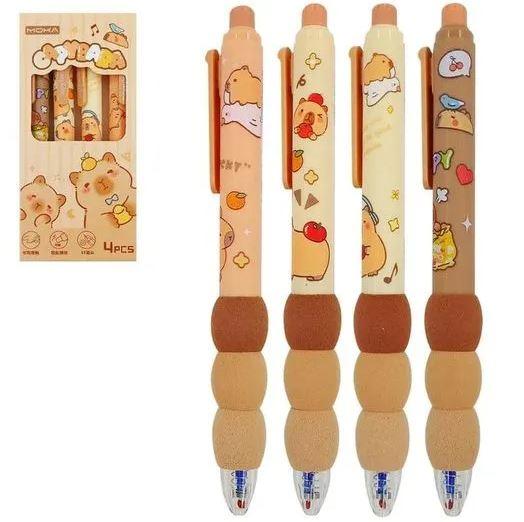 CANETA ESFEROGRAFICA APAGAVEL - CX C/ 4 UN - CAPIVARA