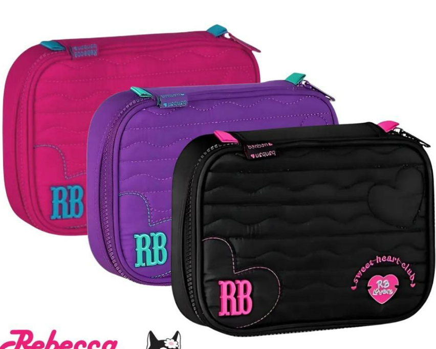 27013 - ESTOJO BOX 100 LAPIS - REBECCA BOMBOM - RELEVO CORACAO - CLIO