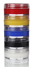 PINTA PELE - PINTA ROSTO - 5 CORES - 4g - PINTURA FACIAL - PCT C/ 3UN - COLOR MAKE