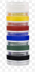 PINTA PELE - PINTA ROSTO - 6 CORES - 4g - PINTURA FACIAL -  PCT C/ 6 UN - COLOR MAKE