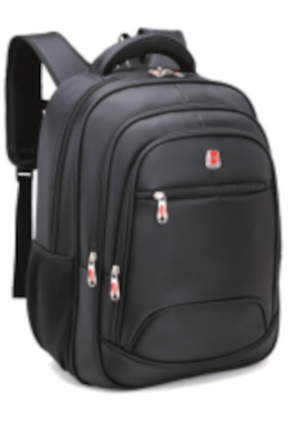 HB23B10 - MOCHILA NOTEBOOK - PREMIUM - CABO REFORÇADO - PRETA - + HUB