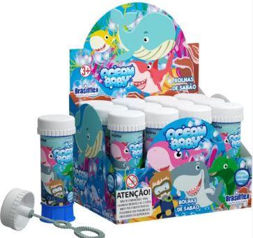 BOLHA DE SABAO - 60 ML - CAIXA C/12 - OCEAN BABY -  BRASILFLEX