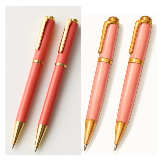 CANETA EXECUTIVA - CORPO METAL - CX C/ 12 UN - ROSA/TERRACOTA - 21924-100 - MOUREJAR