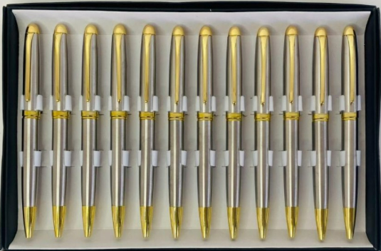 CANETA EXECUTIVA - PREMIUM - CORPO METAL - CX C/ 12 UN - 21924-62 - MOUREJAR