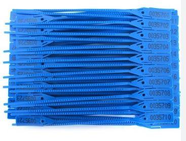 LACRE PARA MALOTE 16 CM - AZUL - PCT C/ 100 UN - RYALCE
