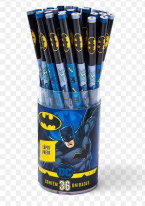 LAPIS PRETO DECORADO - BATMAN - PCT C/ 36 UN - 609607 - TRIS