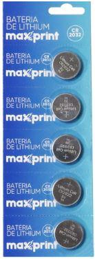 BATERIA DE LÍTIO - 3V - COD. 2032 - Pct C/ 5 UN - MAXPRINT