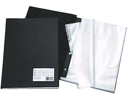 PASTA CATALAGO 50 ENVELOPE FINO - PRETA - POLIBRAS