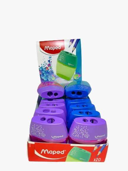 APONTADOR DOIS FUROS SHAKER - C/ DEPOSITO - CX C/ 20UN - 534755 - MAPED