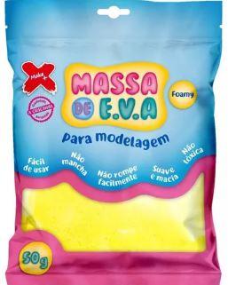 MASSA DE EVA 50G  - AMARELA - PCT C/ 6UN - 13000 - MAKE+