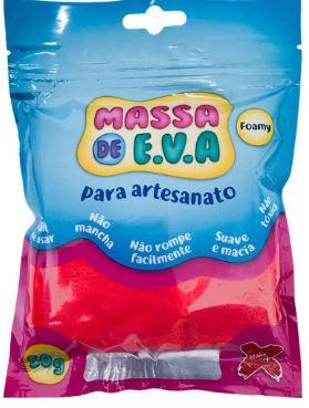MASSA DE EVA 50G  - VERMELHO - PCT C/ 6UN - 13010 - MAKE+