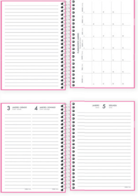 AGENDA 2026 - 16x12cm - PCT C/4 - COD. 144843 - D+ ESPIRAL FEMININA - TILIBRA
