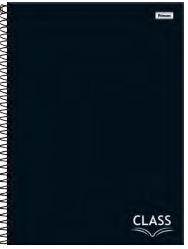 CADERNO 1X1 80Fls - PCT C/ 4 - CLASS PRETO - 6667-2 - FORONI