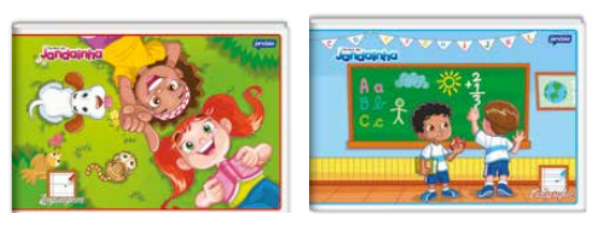 CADERNO 1/4 BROCHURA CD - CALIGRAFIA 40fls - PCT C/10 - JANDAINHA - 54316-77 - JANDAIA