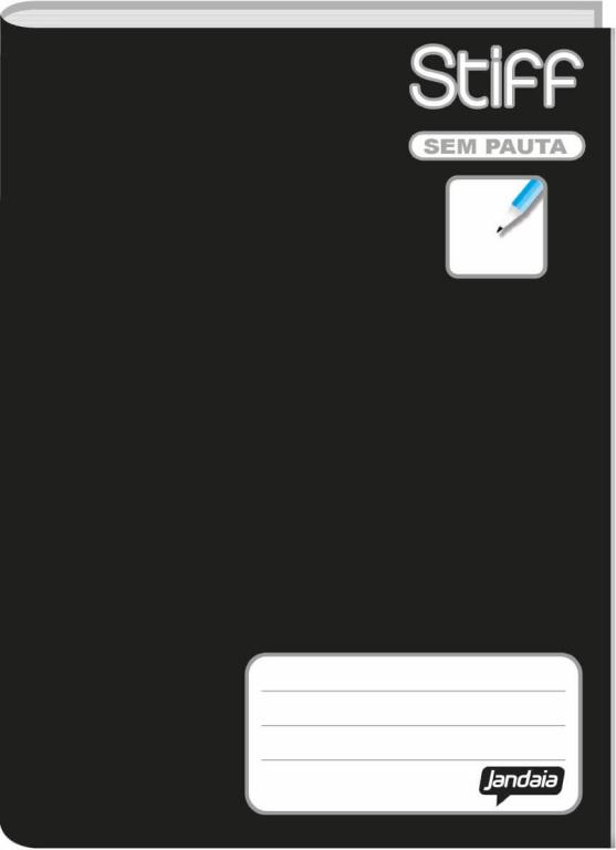 CADERNO BROCHURAO ( BORRADOR ) S/ PALTA CD 96FLS - PCT C/05 - PRETO - 64034-55 - JANDAIA
