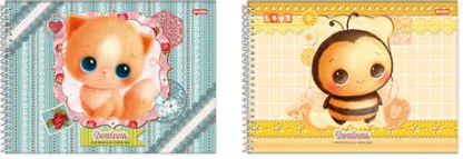 CADERNO DESENHO CARTOGRAFIA CD - 80FLS - PCT C/4 - SWEETNESS - 68904-77 - JANDAIA