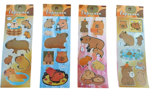 STICKER CAPIVARA - PCT C/ 30 UN