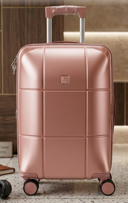 10345 - MALA DE BORDO 360 18" - ABS - GIRO 360 - ROSA EXECUTIVA