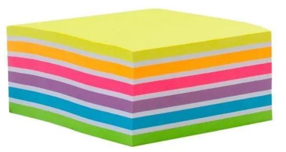 RECADINHO ADESIVO 92 X 82 BLOCO 600 FLS- ARCO-IRIS  -  CUBO  - 25090 - USAPEL