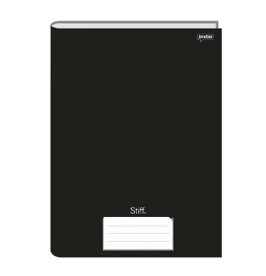 CADERNO BROCHURAO 48FLS - PCT C/ 10UN - PRETO - 63772 - STIF JANDAIA
