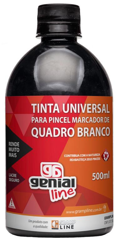 TINTA QUADRO BRANCO - 500ml - PRETO - GRAMP LINE