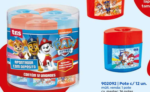 APONTADOR DOIS FURO -  COM DEPOSITO - PATRULHA CANINA - PCT C/ 12 UN - 902092 - TRIS