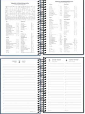 AGENDA 2026 - 14x20cm -PCT C/5 - SPICE ESPIRAL CORES - 354953 - TILIBRA