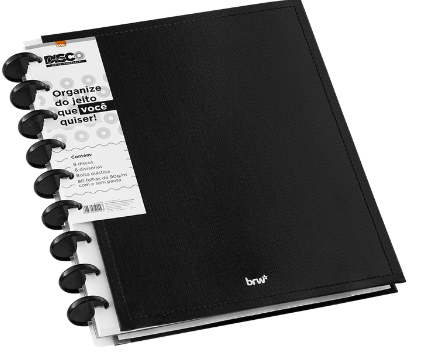 CADERNO INTELIGENTE UNIVERSITARIO 80FLS - BLACK - UN - CD1008 - BRW