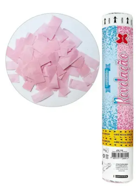 LANCA CONFETE REVELACAO - CHEGUEI GILR - ROSA - UNIDADE - 7208 - MAKE+