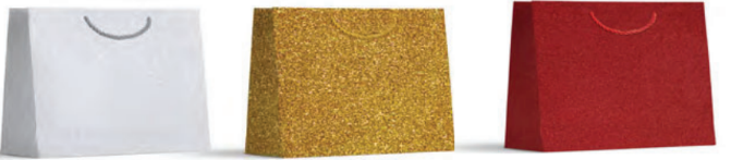 SACOLA DE PRESENTE M - GLITTER SORTIDA - 25X32X11cm - PCT C/ 12 UN - YP8956 - YINS