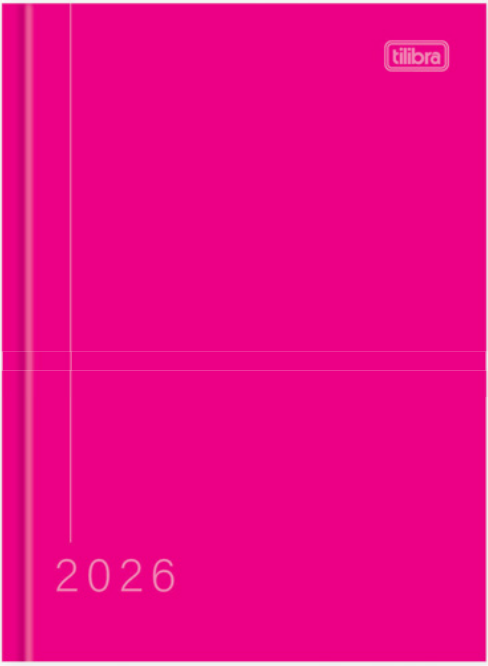 AGENDA 2026 - 12x16cm - PCT C/6 - PEPPER PERCALUX PINK - 291081 - TILIBRA