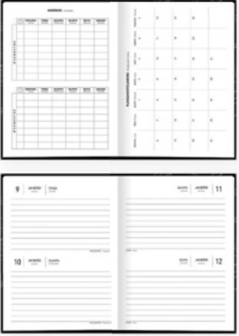 AGENDA ESCOLAR 2026 - 16x12cm - PCT C/5 - 393789- COSTURADA SPICE MASCULINA - TILIBRA