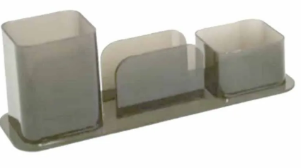 PORTA CANETAS / CLIPS / LEMBRETE - FUME- NOVA CRIL