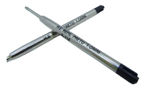 CARGA P/ CANETA EXECUTIVAS CORPO GROSSO - PCT C/10UN - PRETA - MJ12-53- MOUREJAR