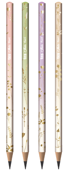 LAPIS PRETO DECORADO - HOLIC FIORI DELICATA - PCT C/ 48 UN - 911339 - TRIS