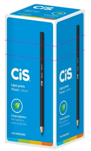 LAPIS PRETO HB - SEXTAVADO CX C/ 144 UN - 43.5100 - CIS