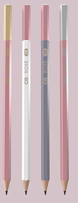 LAPIS PRETO DECORADO - ROSE - PCT C/ 36 UN - 60.0415 - CIS