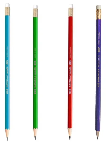 LAPIS PRETO DECORADO - METALIC - PCT C/ 72 UN - 45.7600 - CIS