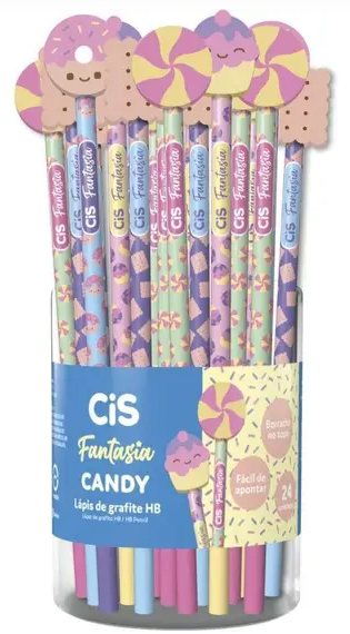 LAPIS PRETO FANTASIA - CANDY - PCT C/ 24UN - 5.7714 - CIS