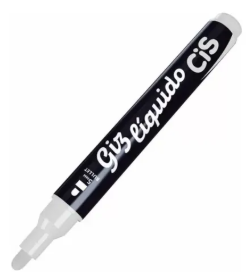 GIZ LIQUIDO - BRANCO - PONTA MEDIA 5mm (ESCREVER EM VIDRO) - PCT C/6UN - 52.6700 - CIS