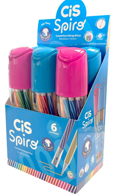 HIDROCOR 12 CORES - SPIRO - PCT C/ 6 UN - 5.8215 - CIS
