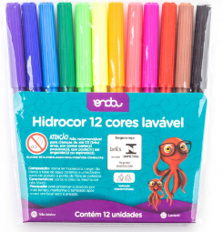 HIDROCOR 12 CORES - PLUS LAVAVEL  - PCT C/12 UN - 1911052 - ONDA