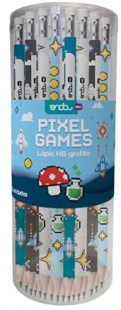 LAPIS PRETO C/ BORRACHA - GAMES - CX C/ 72 UN - 1215199 - ONDA