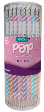 LAPIS PRETO C/ BORRACHA - POP ESPIRAL - CX C/ 72 UN  - 1215172 - ONDA