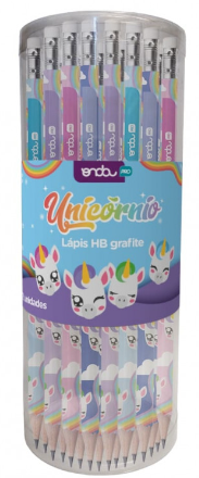 LAPIS PRETO C/ BORRACHA - UNICORNIO - CX C/ 72 UN - 1215218 - ONDA